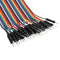 40pcs 20cm Male To Female Jumper Cable Dupont Wire For