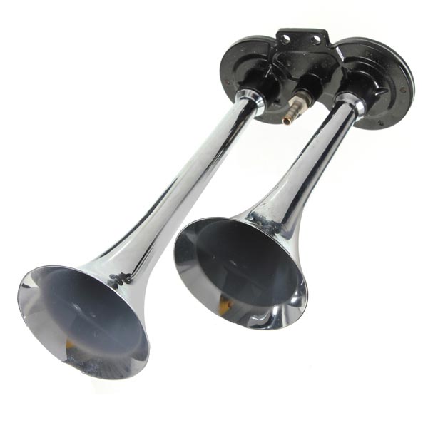 Chrome Air Horn Trumper for Truck Mega Train 12V 135db Super Loud