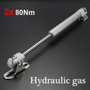 2X 80Nm Hydraulic Gas Strut Lift Support Door Cabinet Hinge Spring