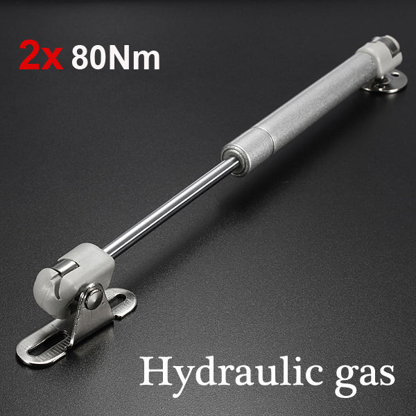 2X 80Nm Hydraulic Gas Strut Lift Support Door Cabinet Hinge Spring