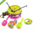 5pcs Baby Roll Drum Musical Instruments Kids Drum Set Children Toy