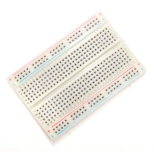 10pcs 8.5 x 5.5cm White 400 Holes Solderless Breadboard For