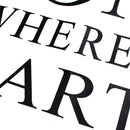 Home Is Where Heart Is Quote Wall Stickers PVC Removable ZY8123