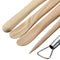 5 Pcs Assorted Wooden Pottery Clay Sculpture Tools Scrape Smooth Shape Sculpt Clay Crafts Set