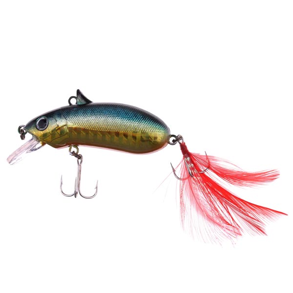 Fishing Lure Hard Lure Bait Mino Fasle Bait Treble Hooks With Feather
