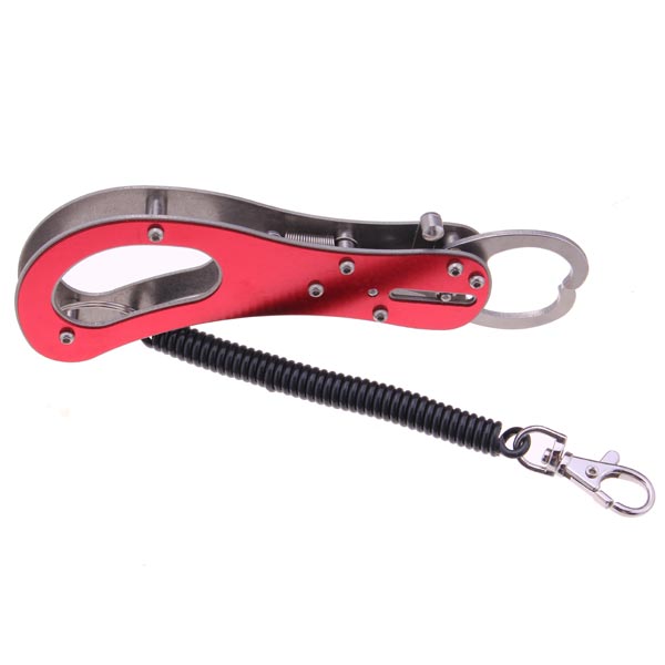 Stainless Steel Portable Fishing Lip Gripper tool with Missed rope