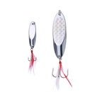 Oblique Sequins Iron Metal Lure Bass Bait Treble Hooks Paillette
