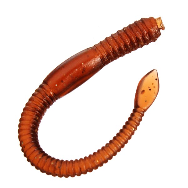 ZANLURE 7.5mm Bass Fishing Lure Worm Bait Soft Artificial Earthworm Baits