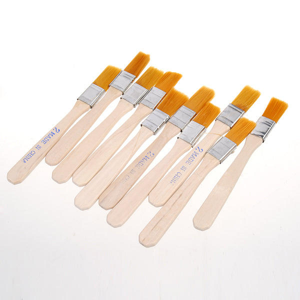 10pcs BGA Solder Flux Paste Brush With Wooden Handle Reballing Tool