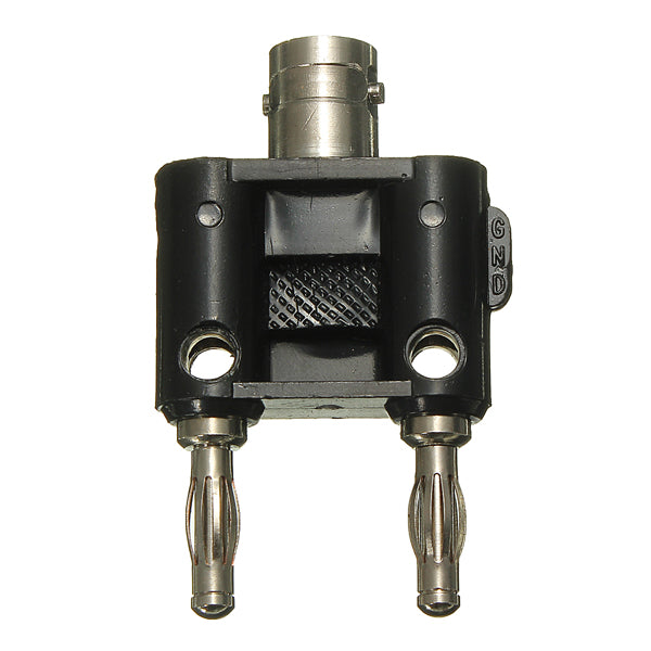 Adapter BNC Female Jack to Two Dual 4mm Banana Binding Male Connector