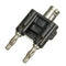Adapter BNC Female Jack to Two Dual 4mm Banana Binding Male Connector