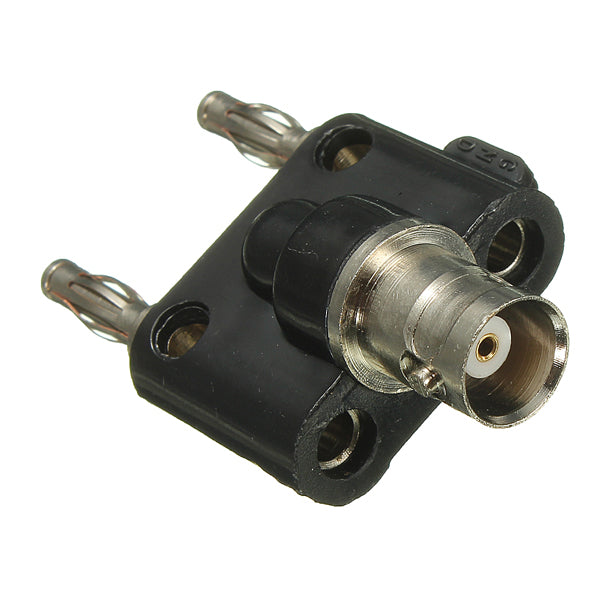 Adapter BNC Female Jack to Two Dual 4mm Banana Binding Male Connector