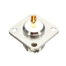 UHF Female Jack 4 Hole 25mm Flange Solder Panel Mount RF connector