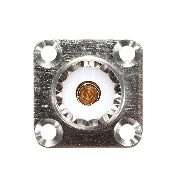 UHF Female Jack 4 Hole 25mm Flange Solder Panel Mount RF connector