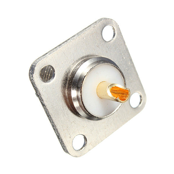 UHF Female Jack 4 Hole 25mm Flange Solder Panel Mount RF connector