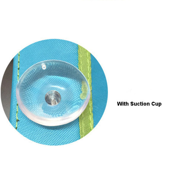 Baby Bath Toy Storage Bag Waterproof Suction Cup Triangle Pouch