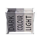 X-shape Foldable Dirty Laundry Basket Organizer Collapsible 3 Grids Home Laundry Hamper Sorter Waterproof Laundry Storage Baskets