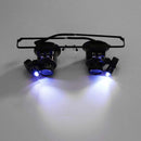 20X Magnifier Magnifying Eye Glass Loupe Lens Jeweler Watch Repair Tool LED Light