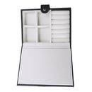 Pu Leather Jewelry Box Single Layer Ring Earrings Storage Box Jewelry Stora