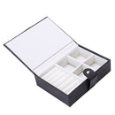 Pu Leather Jewelry Box Single Layer Ring Earrings Storage Box Jewelry Stora