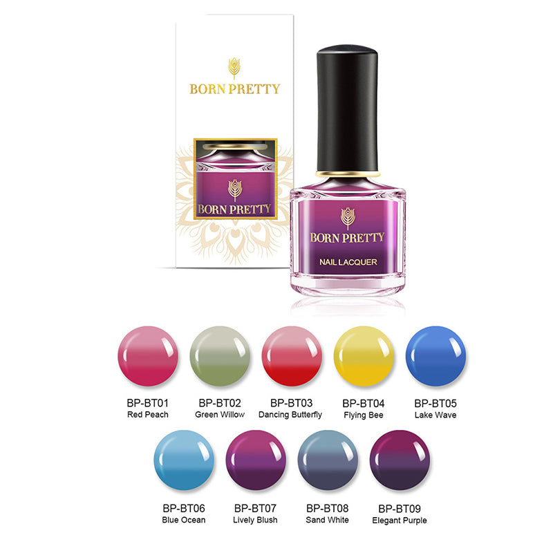 Born Pretty Thermal Color Changing Nail Polish Nail Art Varnish Manicure Fo T4L2