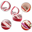 Heart Shape Jewelry Display Box Pu Leather Portable Box Gift Jewelery Stora H9B8