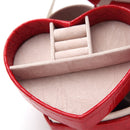 Heart Shape Jewelry Display Box Pu Leather Portable Box Gift Jewelery Stora H9B8