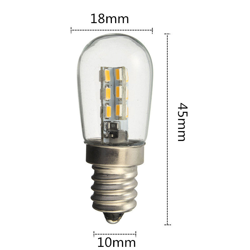 E12 2W 24 SMD 3014 LED Pure White Warm White Bed Lamp Light Bulb AC220V