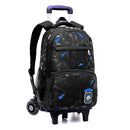 2/6 Wheels Trolley Backpack Children Kids Student School Luggage Bag Outdoor Travel