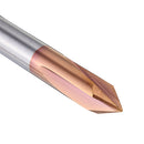 Drillpro 3 Flutes 90 Degree AlTiN Coating Chamfer Mill HRC55 2-8mm Tungsten Steel Milling Cutter
