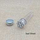 1X(50Pcs 40Ml Plastic Test Tube With Screw Cap Bottle Aluminum Cap Packing