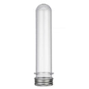 1X(50Pcs 40Ml Plastic Test Tube With Screw Cap Bottle Aluminum Cap Packing