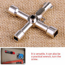 Multifunction 4 Ways Universal Wrench Key Plumber Keys For Gas Electric Met I5G8