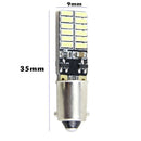8pcs Canbus Car Bulb Free Error Ba9s T4w H6w Led White 4014 24smd 4.8w Led  C6O3