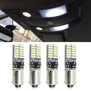 8pcs Canbus Car Bulb Free Error Ba9s T4w H6w Led White 4014 24smd 4.8w Led  C6O3
