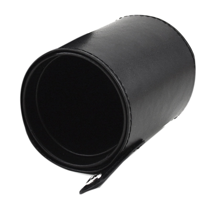 Makeup Brush Holder PU Leather Cosmetic Cup Case Pen Empty Storage Box Orga S5V9