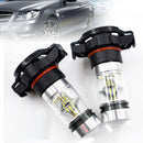 2x 5202 H16 PS24w High Power 100w 6000k Super White Led Fog Drl Lights Bulb O6A8