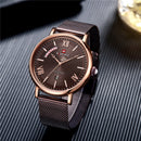 NAVIFORCE 3006 Mesh Steel Band Calendar Quartz Watch Casual Waterproof Men Wrist Watch