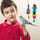 Bird Parrot Toys, 7 Packs Bird Swing Chewing Hanging Perches With Bells For