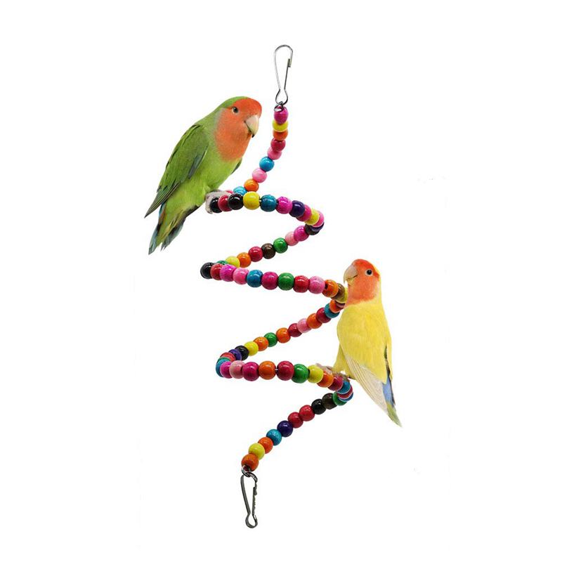 Bird Parrot Toys, 7 Packs Bird Swing Chewing Hanging Perches With Bells For