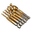 Drillpro DB-C5 HSS 6542 M3-M10 Combination Tap Metric Deburr Countersink Drill Bit