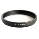 37Mm Lens Filter Adapter Ring For Panasonic Lumix Dmc Lx7 Dmw-Fa1 Black Atl E3M5