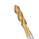 Drillpro HSS Spiral Flute Hand Tap Imperial Titanium Coated Machine Screw Plug Tap Drill