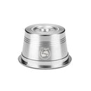 Stainless Steel Refillable Coffee Capsule Cup Reusable Coffee Pods w/ Pods Holder Spoon Brush for Tchibo Coffee Machine