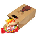 Merry Christmas Paper Bags Biscuits Portable Tote Bag for Cafe Bakery Box Gift