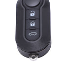 For Fiat 500 Panda Brava Punto Stilo 3 Button Remote Flip Key Fob Case Shel