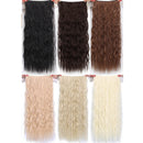 Long Clips in Hair Extension Synthetic Natural Hair Water Wave Blonde Black W1K3