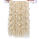 Long Clips in Hair Extension Synthetic Natural Hair Water Wave Blonde Black W1K3