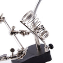 1X(Adjustable 3.5X 12X Helping Hand Soldering Irons Stand Clip Led Light Ma