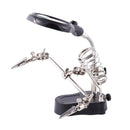 1X(Adjustable 3.5X 12X Helping Hand Soldering Irons Stand Clip Led Light Ma